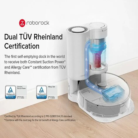 Roborock Aspirateur Robot Station De Vidange Automatique Pour Les S7/S7 MaxV -Blanc 4 Roborock Aspirateur Robot Station De Vidange Automatique Pour Les S7/S7 MaxV -Blanc – Image 4