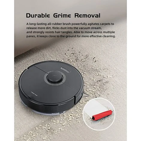 Roborock Q7 Max Aspirateur Robot Laveur 4200 Pa 180 Minutes D'Autonomie Avec LiDAR, Mise à Niveau Du S5 Max Noir 5 Roborock Q7 Max Aspirateur Robot Laveur 4200 Pa 180 Minutes D'Autonomie Avec LiDAR, Mise à Niveau Du S5 Max Noir – Image 5