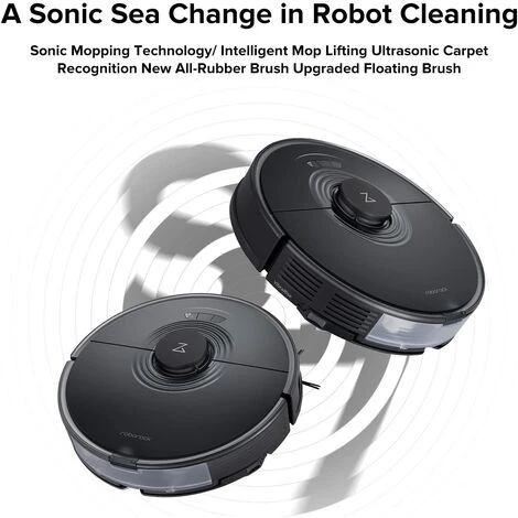 Roborock S7 Aspirateur Robot Puissant 2500Pa Robot LiDAR Navigation - APP-Noir 2 Roborock S7 Aspirateur Robot Puissant 2500Pa Robot LiDAR Navigation - APP-Noir – Image 2