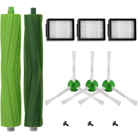 OSQI Kit D'accessoires De Réapprovisionnement Pour Aspirateur Robotique IRobot Roomba I7 I7+/i7 Plus E5 E6 E7, 2 Filtres Haute Efficacité + 3 Brosses De Balayage Des Bords + 1 Pièce De Rechange Pour Brosses En Caoutchouc Multi-surfaces 1 OSQI Kit D'accessoires De Réapprovisionnement Pour Aspirateur Robotique IRobot Roomba I7 I7+/i7 Plus E5 E6 E7, 2 Filtres Haute Efficacité + 3 Brosses De Balayage Des Bords + 1 Pièce De Rechange Pour Brosses En Caoutchouc Multi-surfaces