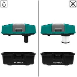 VONROC Aspirateur Multi-usage Portatif 20V – Bac De 15L - Récupération De Poussières - Accessoires Inclus - 1 Batterie 2.0Ah Et Chargeur Rapide Inclus -Aspirateur et sac Soldes 66096424 5