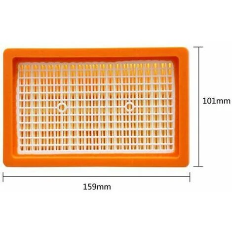 FVO Lot De 2 Filtre Remplacement Pour Aspirateur Kärcher Wd4 Wd5 Wd6 Mv4 Mv5 Mv6 Plissé Plat 2 FVO Lot De 2 Filtre Remplacement Pour Aspirateur Kärcher Wd4 Wd5 Wd6 Mv4 Mv5 Mv6 Plissé Plat – Image 2