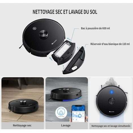 PROSCENIC M7 PRO Aspirateur Robot Intelligent 2 En 1 Avec Collecteur Automatique De Poussières Aspiration Et Lavage Navigation Laser 5 PROSCENIC M7 PRO Aspirateur Robot Intelligent 2 En 1 Avec Collecteur Automatique De Poussières Aspiration Et Lavage Navigation Laser – Image 5