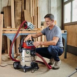 Einhell Aspirateur Eaux Et Poussières TE-VC 2025 SACL (classe De Poussières L, Pour Des Poussières De Valeurs MAK>1 Mg/m³, 25 L, Système De Nettoyage Du Filtre, Vendu Avec Plusieurs Buses Et Filtres) -Aspirateur et sac Soldes 66646538 4