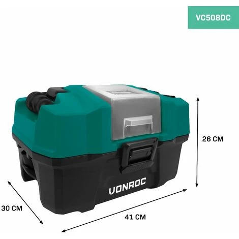 VONROC Aspirateur Multi-usage Portatif - 20V –Bac De 15L - Sans Batterie Ni Chargeur Rapide – Accessoires Inclus 2 VONROC Aspirateur Multi-usage Portatif - 20V –Bac De 15L - Sans Batterie Ni Chargeur Rapide – Accessoires Inclus – Image 2