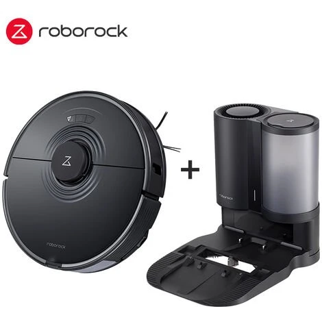 Aspirateur Robot Roborock S7 Avec Station D'aspiration Automatique - Noir 1 Aspirateur Robot Roborock S7 Avec Station D'aspiration Automatique - Noir