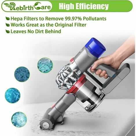 QERSTA Filtres De Rechange Pour Aspirateur Dyson V7, V8 Animal Absolute Motorhead, 2 Post-Filtres Hepa Et 2 Pré-Filtres, Remplacez Les Pièces 965661-01 Et 967478-01 4 QERSTA Filtres De Rechange Pour Aspirateur Dyson V7, V8 Animal Absolute Motorhead, 2 Post-Filtres Hepa Et 2 Pré-Filtres, Remplacez Les Pièces 965661-01 Et 967478-01 – Image 4
