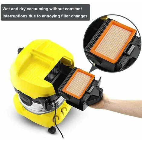 QERSTA Lot De 2 Filtres Plissés Plats Compatibles Avec Les Aspirateurs Multi-Usages Kärcher Mv4 / Mv5 / Mv6 / Wd4 / Wd5 / Wd6. 4 QERSTA Lot De 2 Filtres Plissés Plats Compatibles Avec Les Aspirateurs Multi-Usages Kärcher Mv4 / Mv5 / Mv6 / Wd4 / Wd5 / Wd6. – Image 4