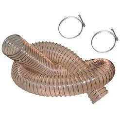 PRESTAMAT 2,5 M De Tuyau Flexible D'aspiration PU Acier Cuivré D. 100 Mm + 2 Colliers De Serrage - DW-257258001 - Diamwood